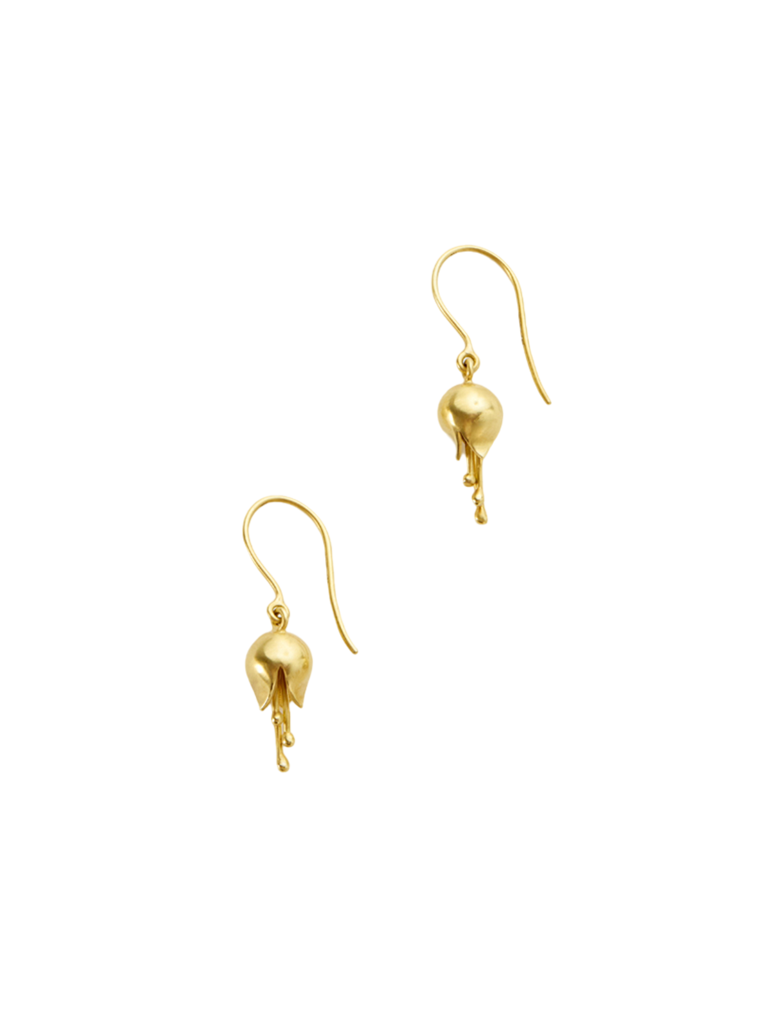 18kt gold bluebell earrings